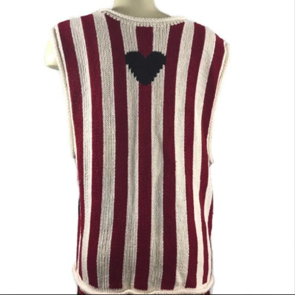 Kenji Anthropologie chunky knit heart button vest - Picture 2 of 8